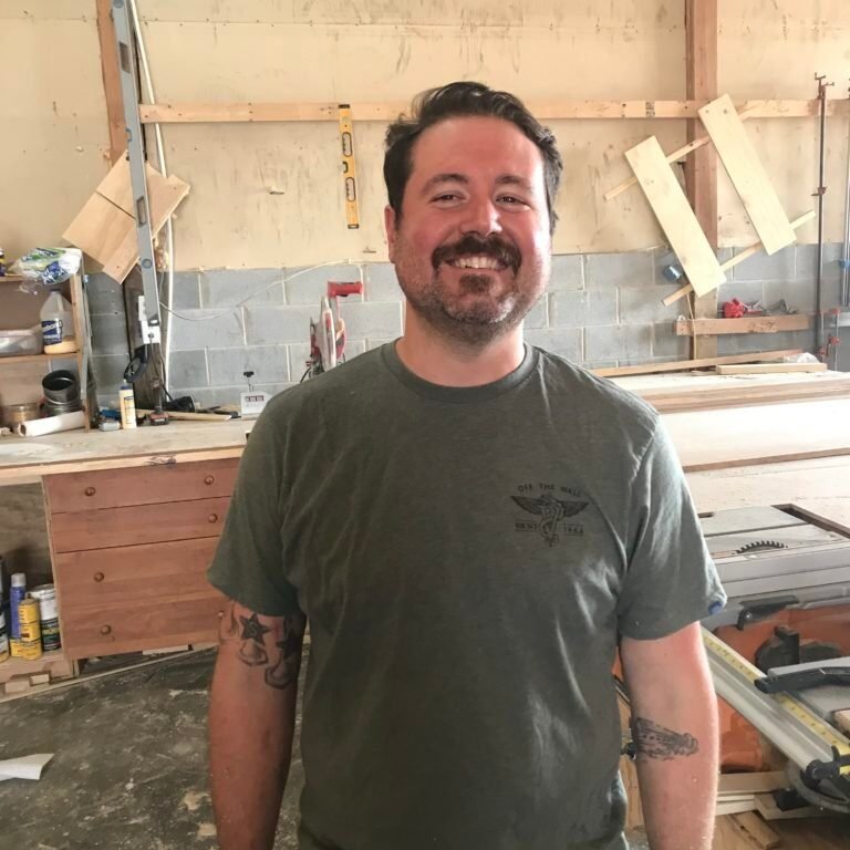 jeremy Hunter with J Hunter Woodworks in Haddonfield, NJ Picture of Jeremy Hunter, owner of J Hunter Woodworks in Haddonfield, NJ